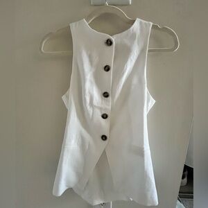 NWOT White Waistcoat Vest